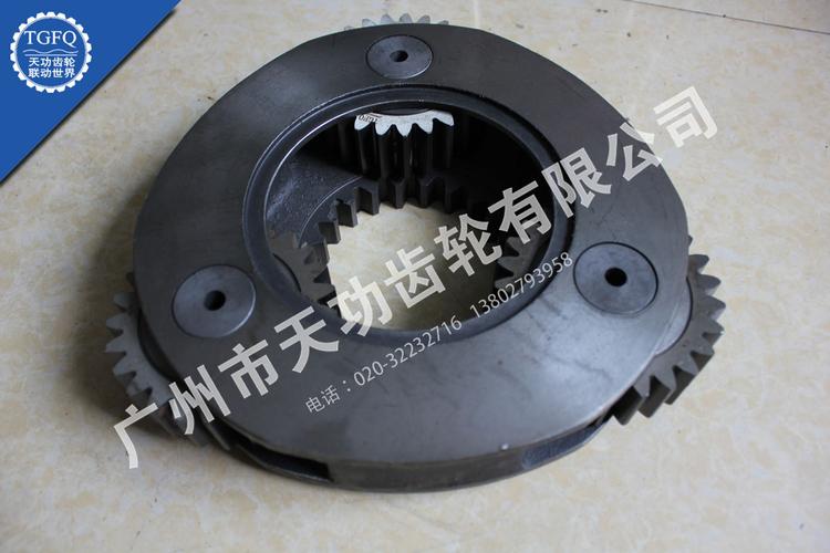 現代R305-7挖掘機行走牙箱與齒輪箱配件詳解